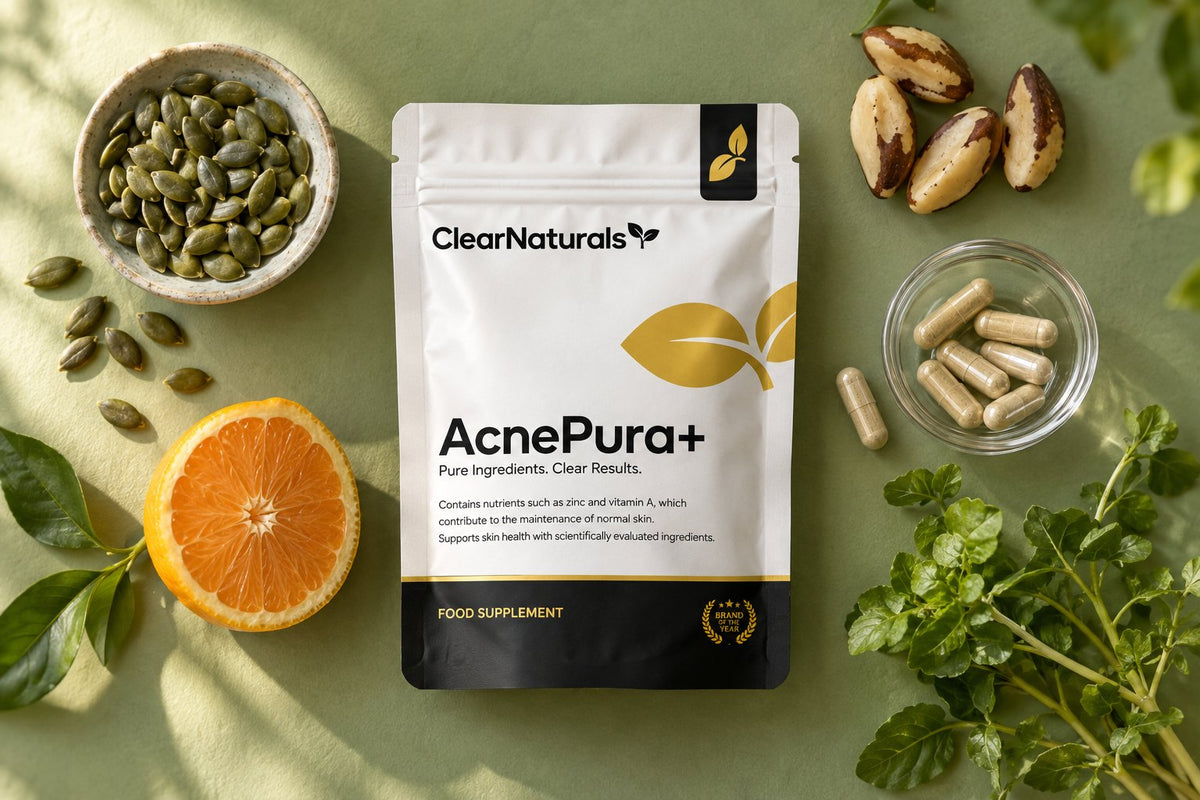 AcnePura+ tussen de ingredienten